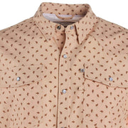 Sandhill Ranch Men's Short Sleeve Cactus Print Snap Shirt