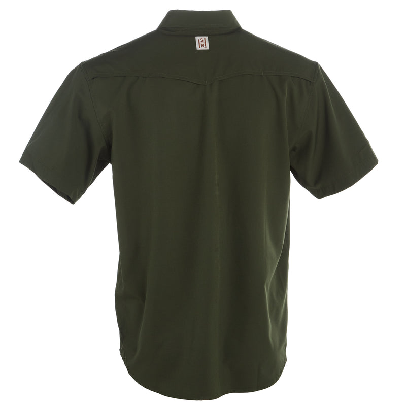 Brandcowboy Mens Sandhill Ranch Green Short Sleeve Button Up Shirt