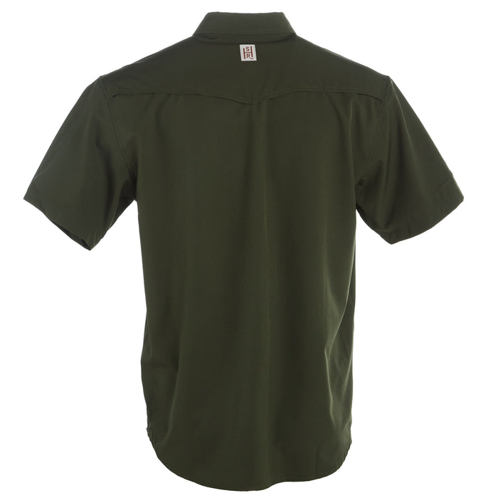 Brandcowboy Mens Sandhill Ranch Green Short Sleeve Button Up Shirt