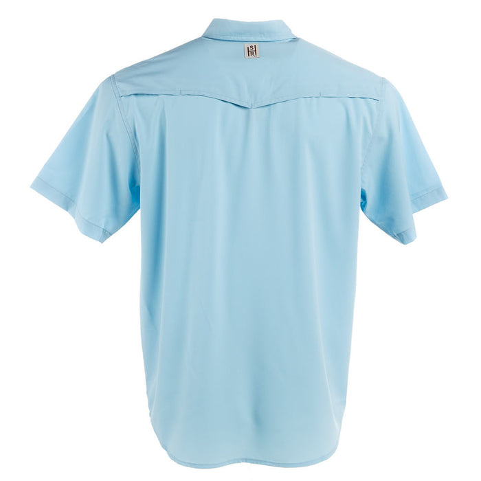 Sand Hill Ranch Ice Blue Short Sleeve Button Shirt