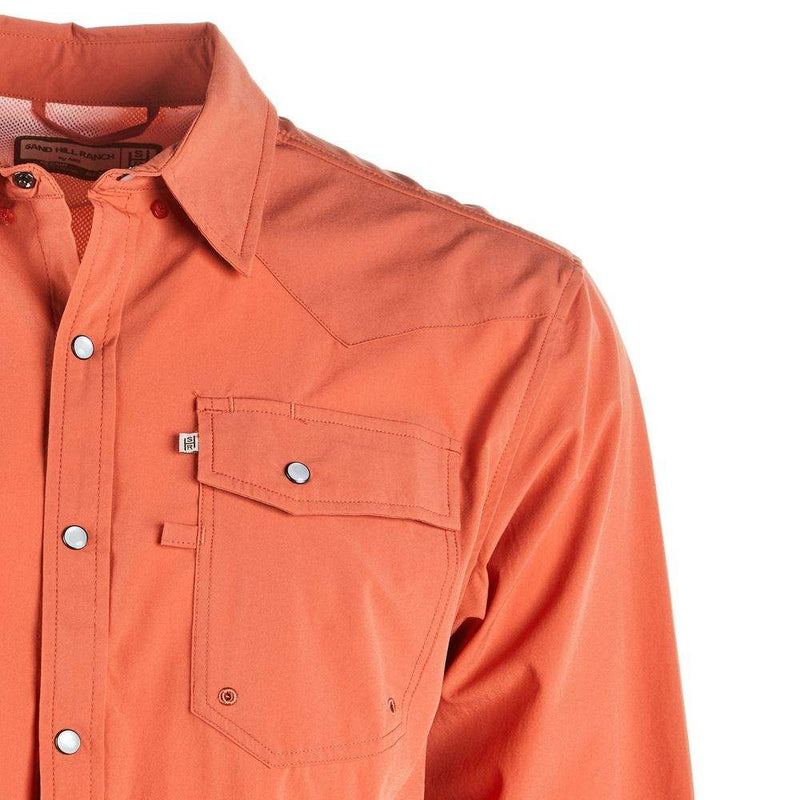 Sandhill Ranch Men's Salmon Snap Shirt