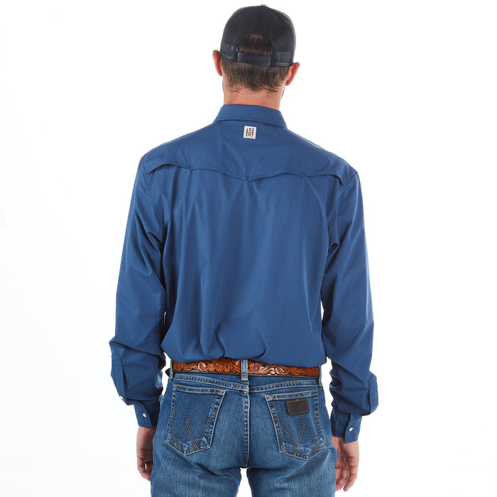 Sandhill Ranch Men's Dark Blue Snap Shirt