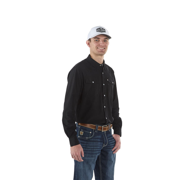 Sand Hill Ranch Men's Black Core Long Sleeve Snap Shirt