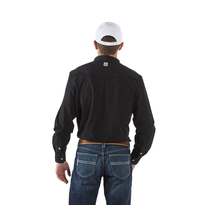 Sand Hill Ranch Men's Black Core Long Sleeve Snap Shirt