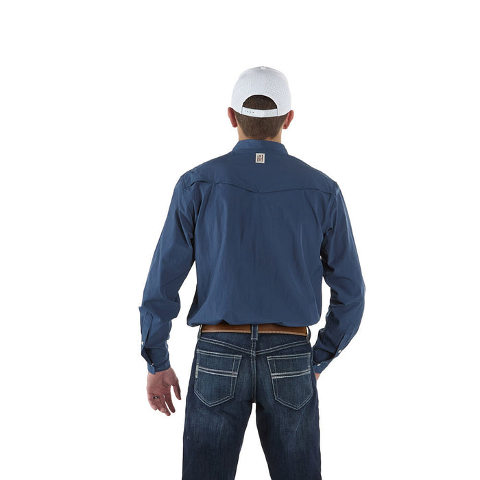 Sand Hill Ranch Men's Dusty Blue Core Long Sleeve Snap Shirt