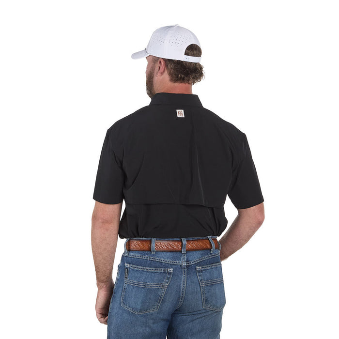 Sand Hill Ranch Men's Black Core Short Sleeve Snap Shirt