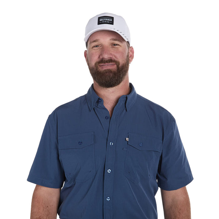 Sand Hill Ranch Men's Dusty Blue Core Short Sleeve Snap Shirt