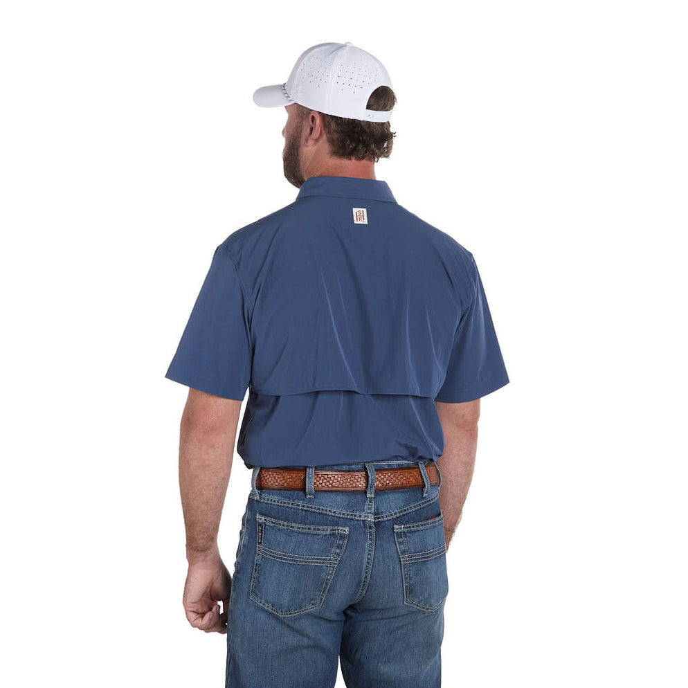 Sand Hill Ranch Men's Dusty Blue Core Short Sleeve Snap Shirt