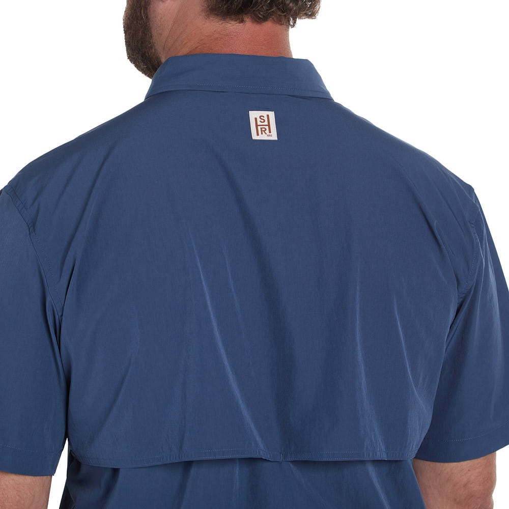 Sand Hill Ranch Men's Dusty Blue Core Short Sleeve Snap Shirt — NRS
