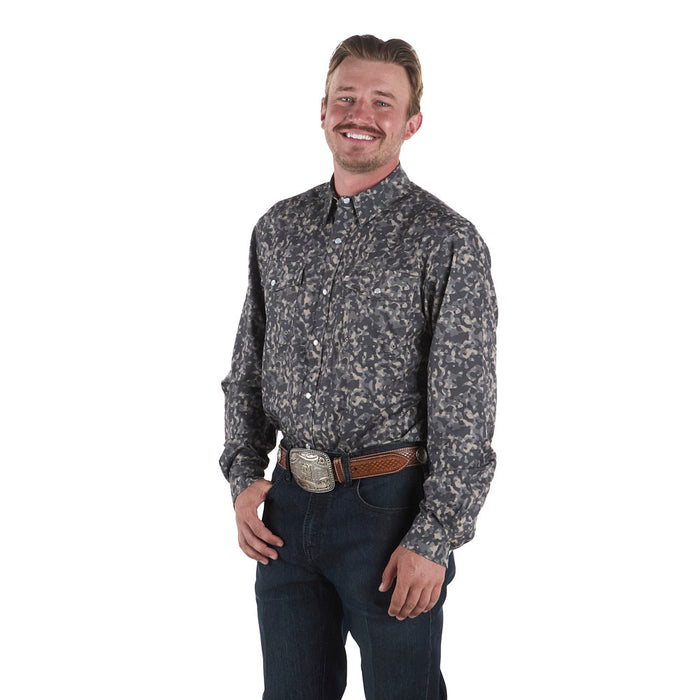 Sand Hill Ranch Men's Army Camo Vented Long Sleeve Snap Shirt