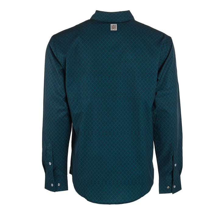 Sand Hill Ranch Men's Green Sunday Long Sleeve Snap Shirt