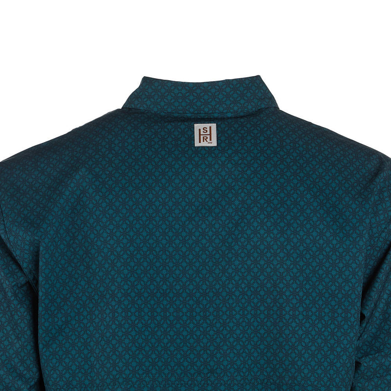 Sand Hill Ranch Men's Green Sunday Long Sleeve Snap Shirt