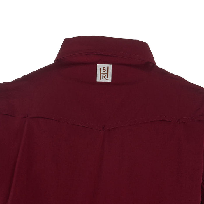 Sand Hill Ranch Men's Burgundy Long Sleeve Snap Shirt