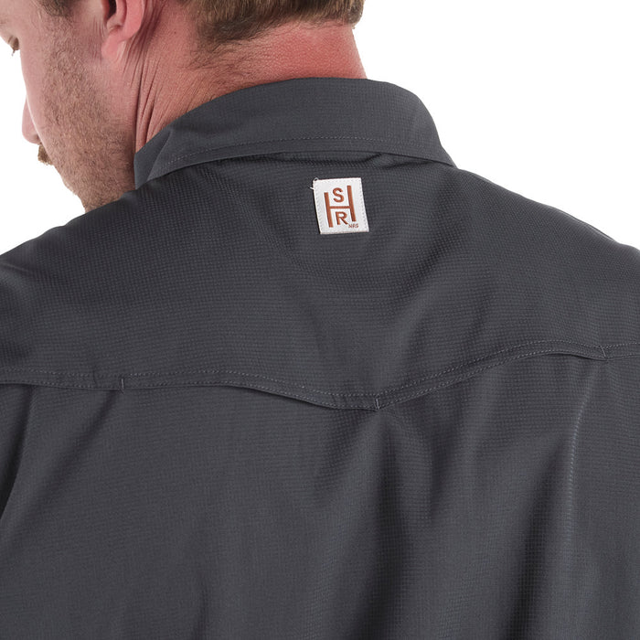 Sand Hill Ranch Men's Grey Long Sleeve Waffle Shirt
