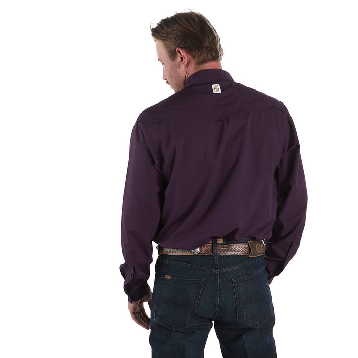 Sand Hill Ranch Men's Plum Long Sleeve Waffle Shirt
