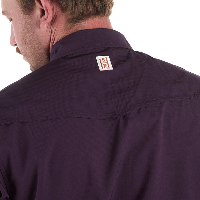 Sand Hill Ranch Men's Plum Long Sleeve Waffle Shirt