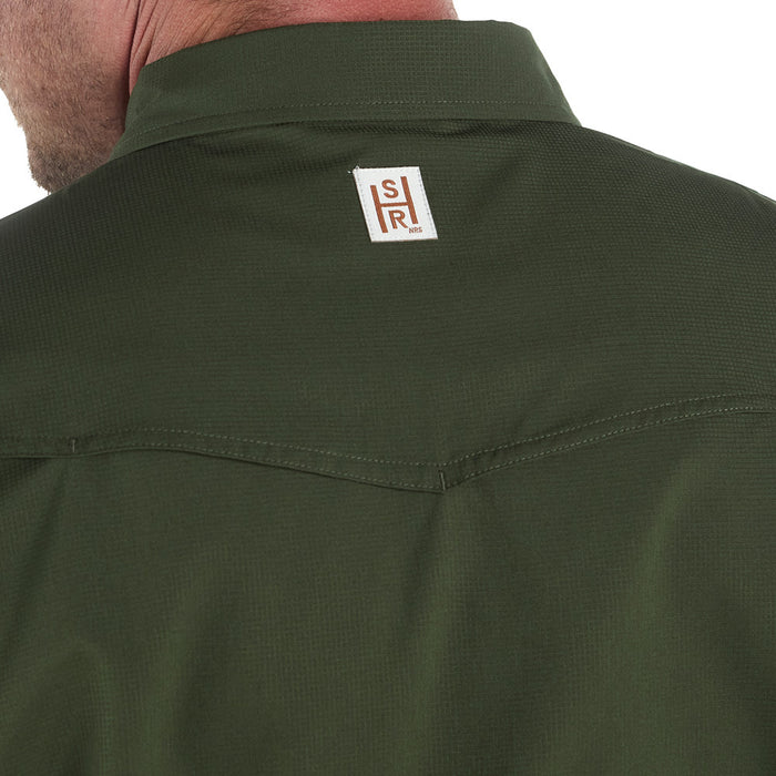 Sand Hill Ranch Men's Olive Long Sleeve Waffle Shirt