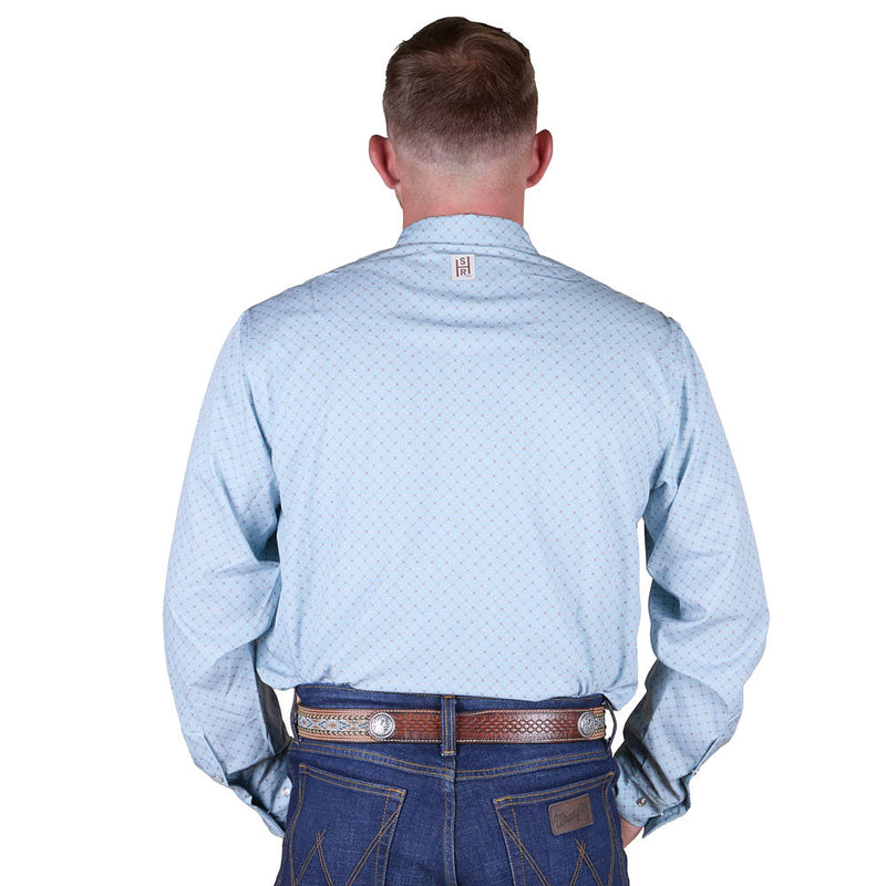 Sand Hill Ranch Men's Storm Ridge Mosaic Long Sleeve Snap Shirt