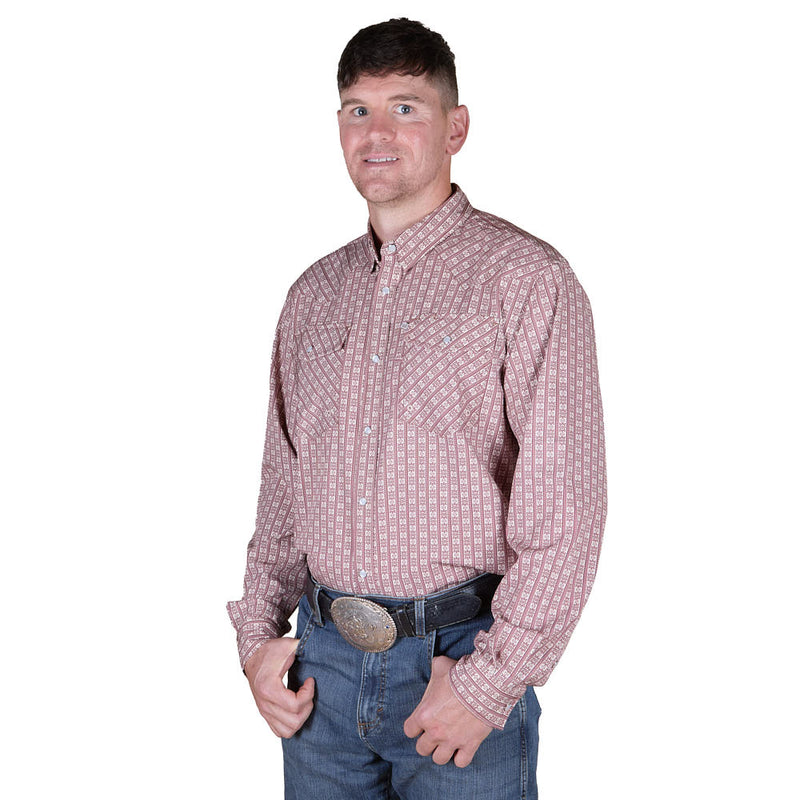Sand Hill Ranch Men's Driftwood Long Sleeve Snap Shirt