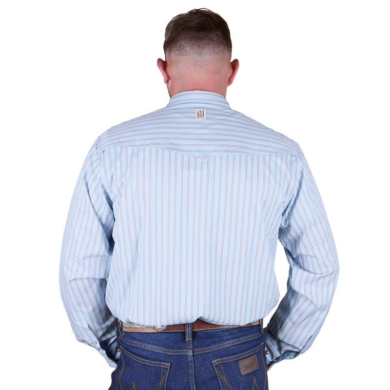 Sand Hill Ranch Men's Heritage Stripe Vented Long Sleeve Snap Shirt