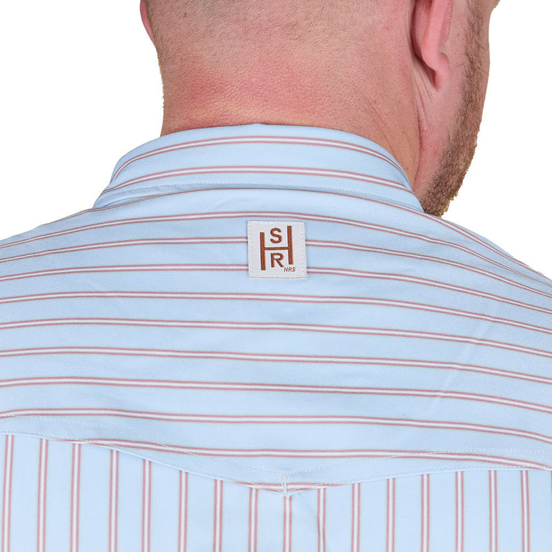 Sand Hill Ranch Men's Heritage Stripe Vented Long Sleeve Snap Shirt