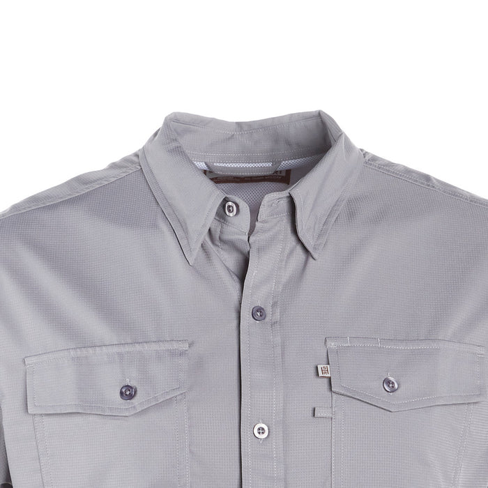 Sand Hill Ranch Men's Grey Short Sleeve Waffle Shirt