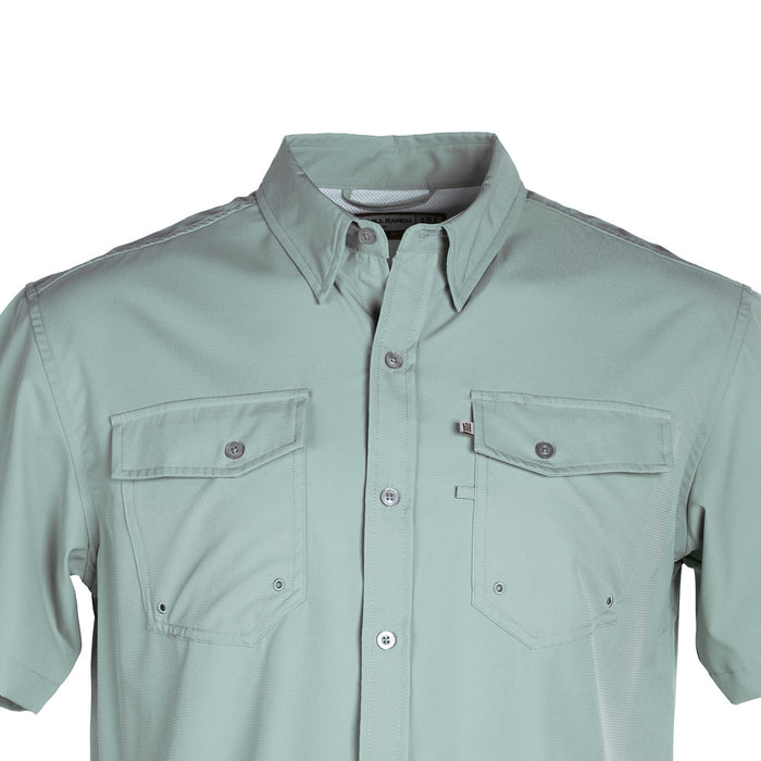 Sand Hill Ranch Men's Seafoam Short Sleeve Waffle Shirt
