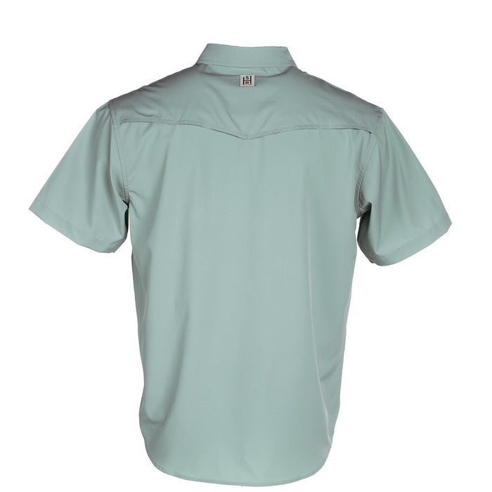 Sand Hill Ranch Men's Seafoam Short Sleeve Waffle Shirt