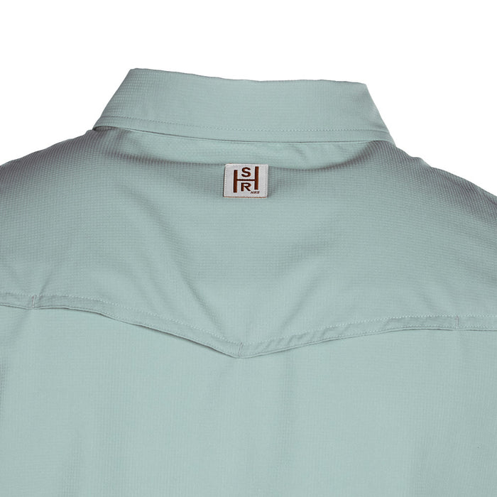 Sand Hill Ranch Men's Seafoam Short Sleeve Waffle Shirt