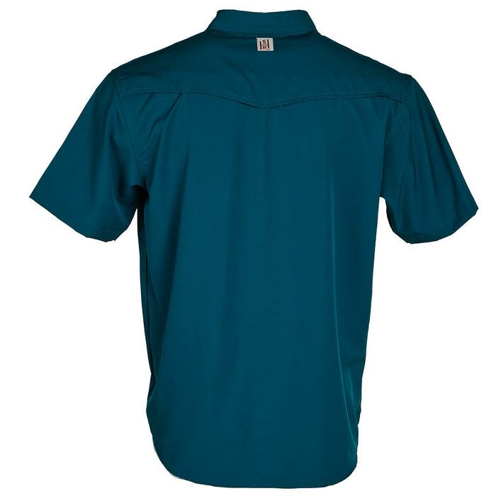 Sand Hill Ranch Men's Dark Teal Short Sleeve Waffle Shirt