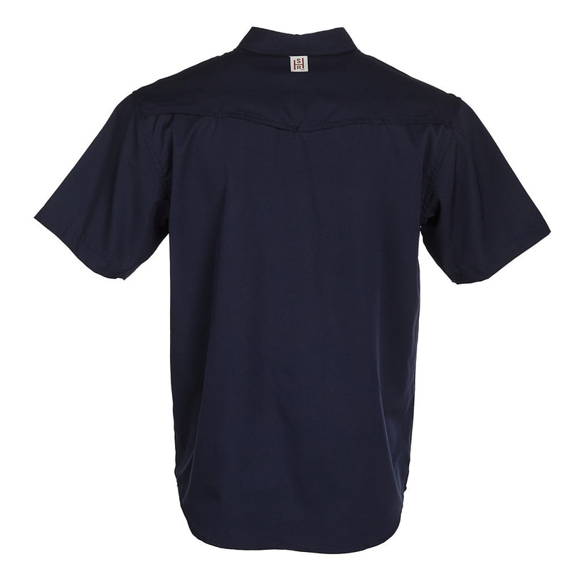 Sand Hill Ranch Men's Navy Short Sleeve Waffle Shirt