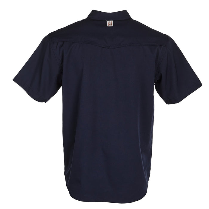 Sand Hill Ranch Men's Navy Short Sleeve Waffle Shirt