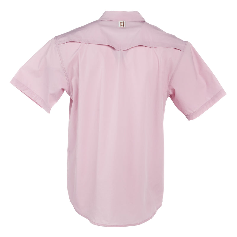 Sand Hill Ranch Men's Lavender Short Sleeve Pearl Snap Shirt