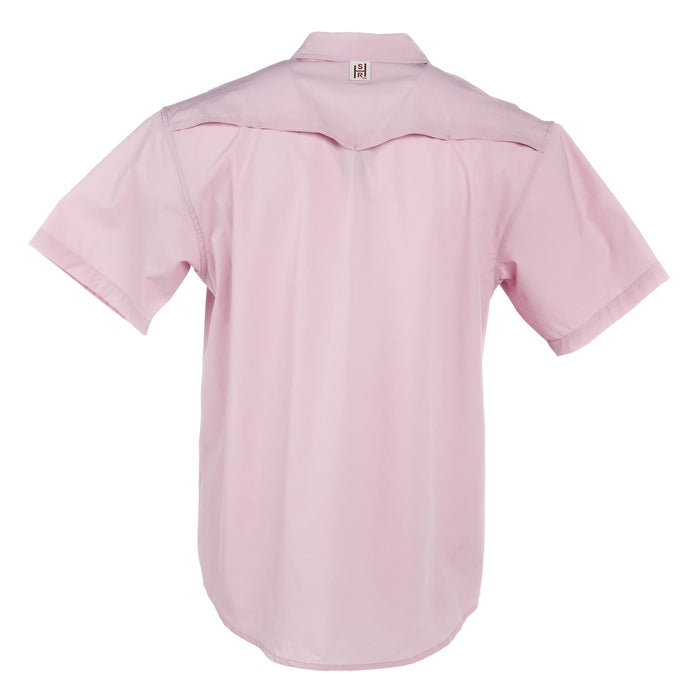 Sand Hill Ranch Men's Lavender Short Sleeve Pearl Snap Shirt