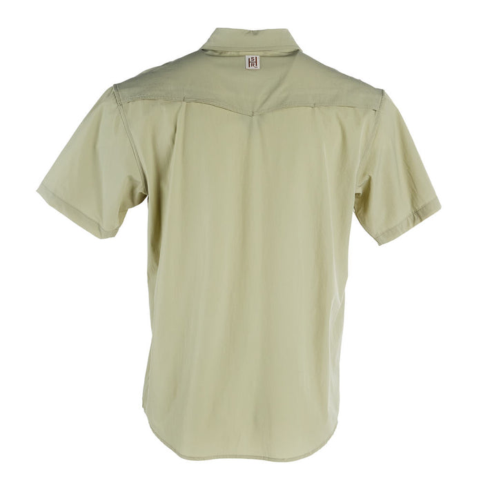 Brandcowboy Sandhill Ranch Light Green Short Sleeve Pearl Snap Shirt