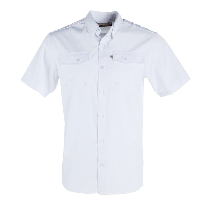 Sand Hill Ranch White Short Sleeve Button Shirt