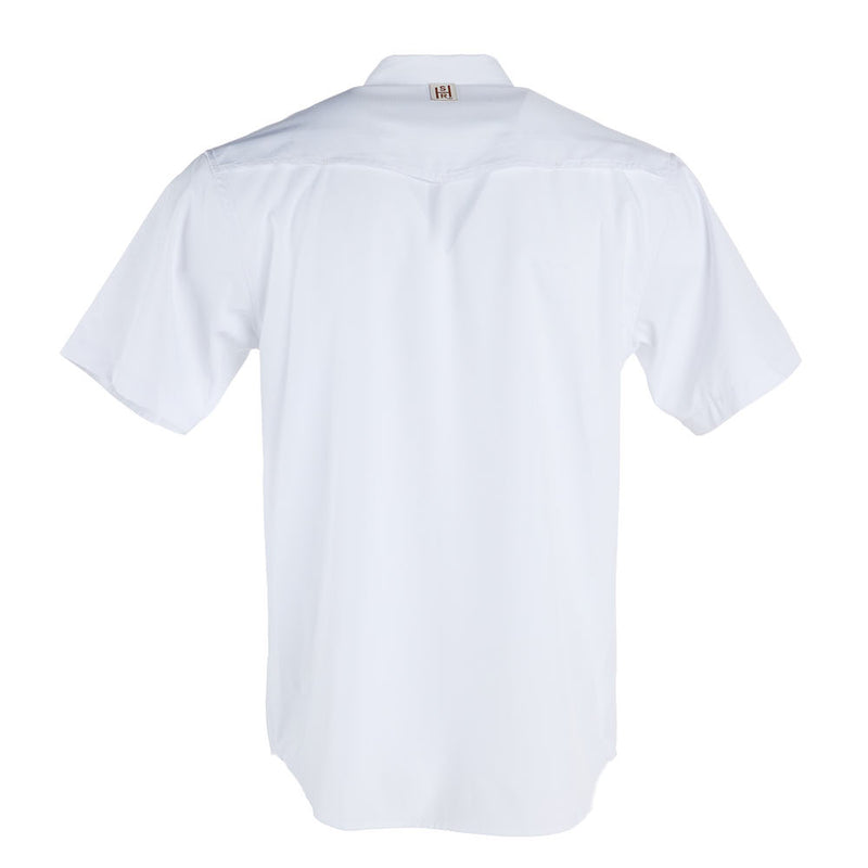 Sand Hill Ranch White Short Sleeve Button Shirt