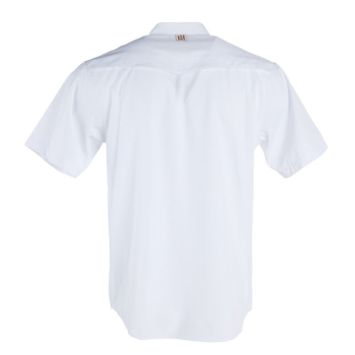 Sand Hill Ranch White Short Sleeve Button Shirt