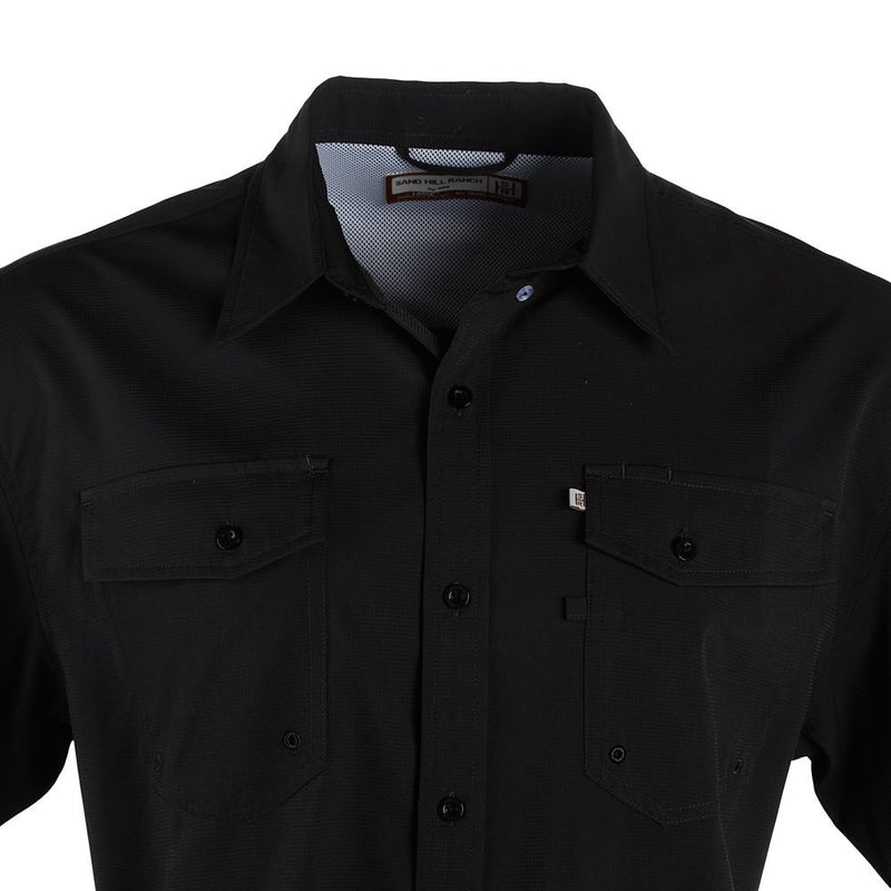 Brandcowboy Sandhill Ranch Black Short Sleeve Button Shirt