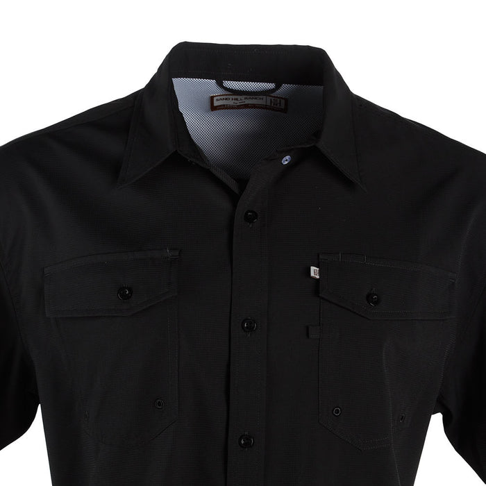 Brandcowboy Sandhill Ranch Black Short Sleeve Button Shirt