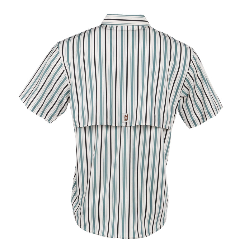 Brandcowboy Sandhill Ranch Men's Dusty Stripes Short Sleeve Snap Shirt