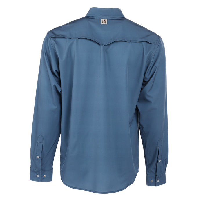 Sand Hill Ranch Men's Denim Blue Long Sleeve Snap Shirt