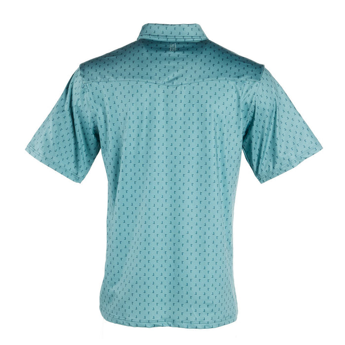 Sand Hill Ranch Boot Scootin Short Sleeve Pearl Snap Polo