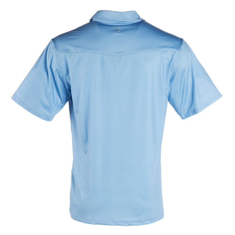 Brandcowboy Sandhill Ranch Ice Blue Short Sleeve Polo