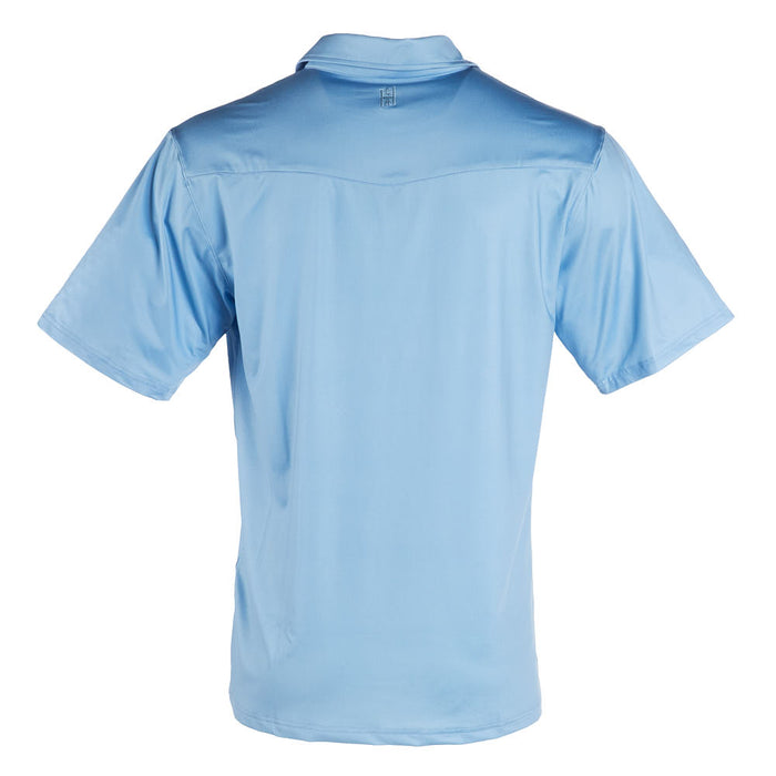 Brandcowboy Sandhill Ranch Ice Blue Short Sleeve Polo