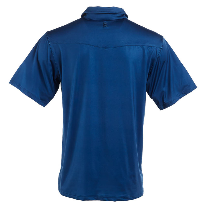 Brandcowboy Denim Blue Short Sleeve Polo