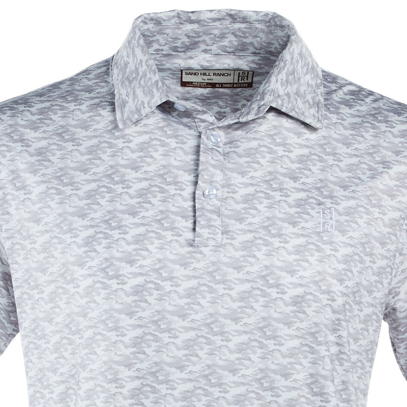 Sand Hill Ranch Muted Camo Short Sleeve Polo