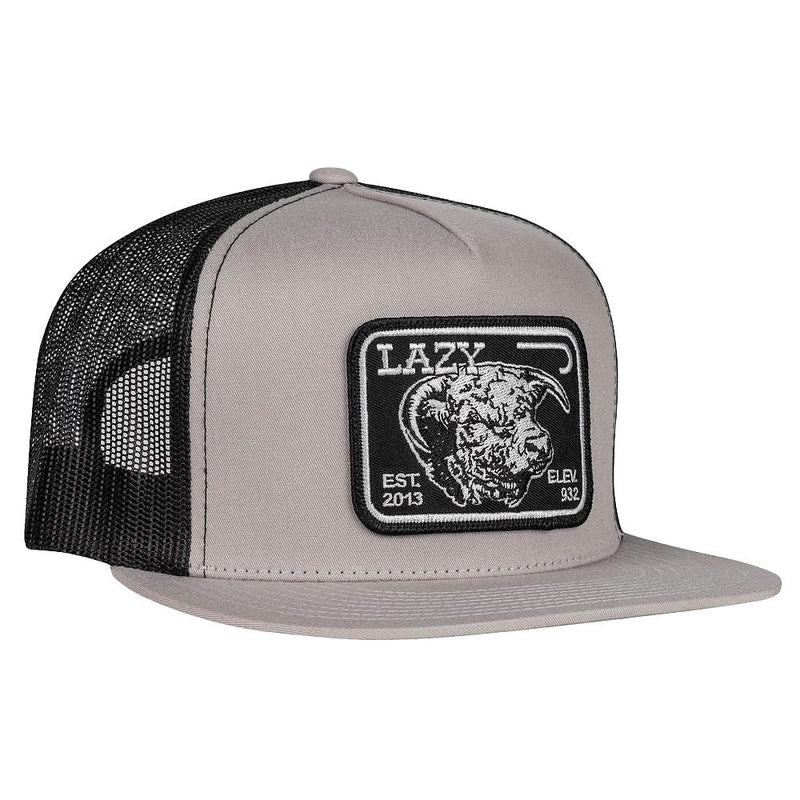 Lazy J Ranch Wear Silver Grey & Black Elevation Trucker Cap