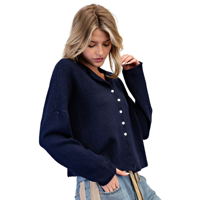Ee Some Women's Mystic Midnight Button Down Cardigan