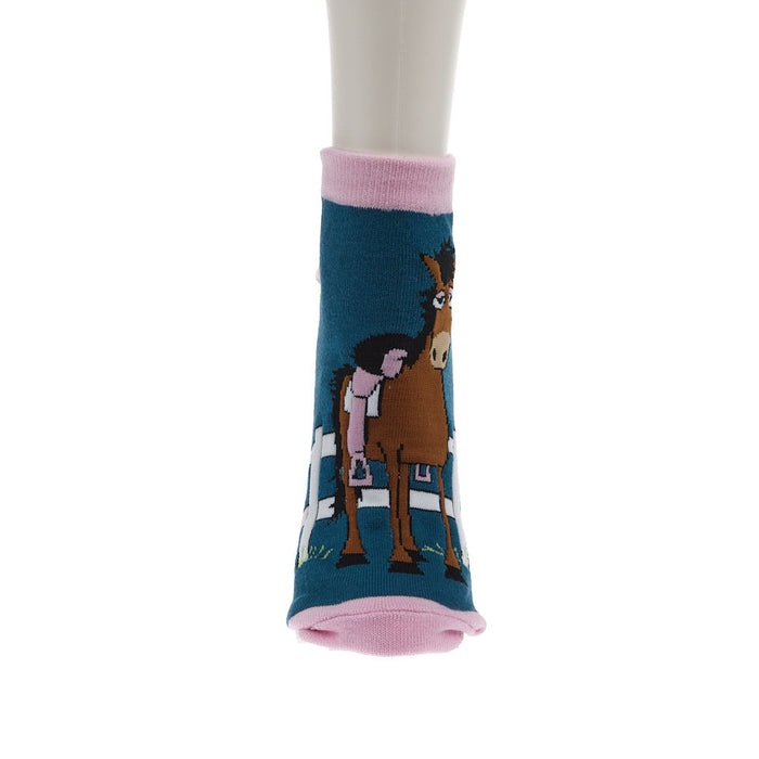Lazy One Women's Pasture Bedtime Slipper Socks